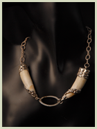 ornate tooth necklace